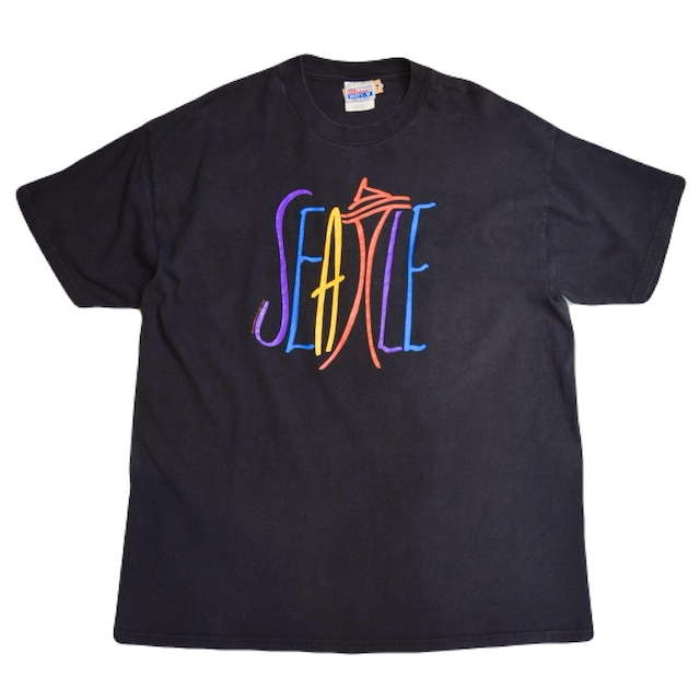 USED 90s "SEATTLE" T-shirt -X-Large 02535
