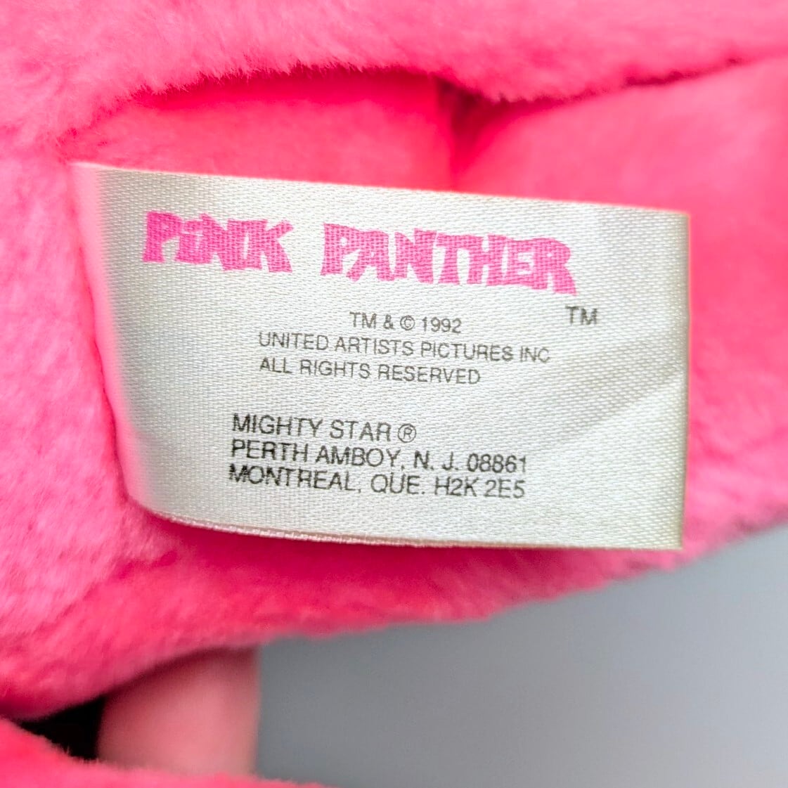 ☆VINTAGE1992☆【 The Pink Panther / ピンクパンサー 】ぬいぐるみ