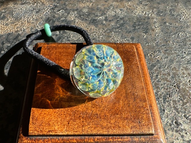 【BlueFlower】青の花ヘアゴム size S