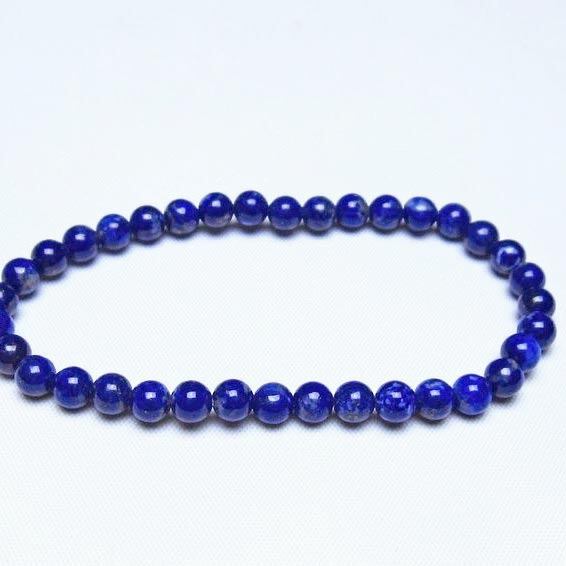 ラピスラズリ ブレスレット 5mm 一点物 メール便可 [M便 1/10] 111-48394
