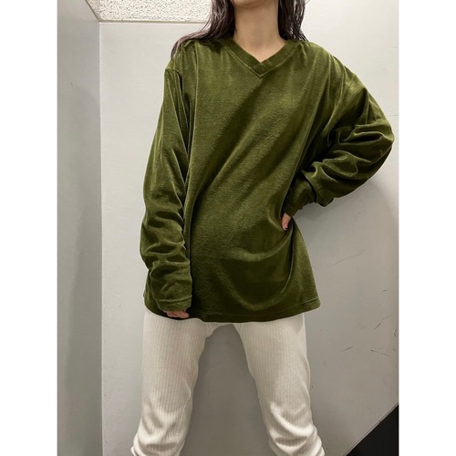 90's Alexander Julian ベロアカットソー