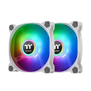 【特価処分】Thermaltake Pure Duo 12 ARGB White 2本セット PCケースファン 120mm CL-F097-PL12SW-A FN1466