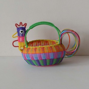 メキシコ カラフルワイヤーカゴ（26-003）