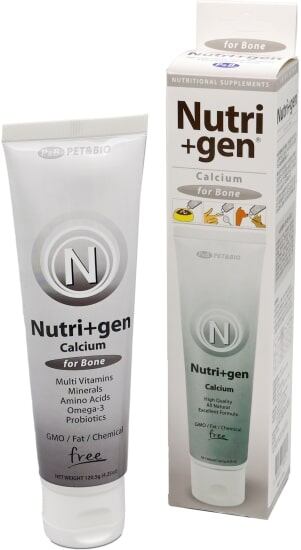 ニュートリプラスジェン Nutri+gen Calcium 120g (カルシウム) 骨 骨格 サプリメント 犬猫用