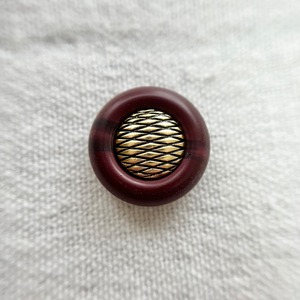 イタリア ボルドー ゴールドチェック 17.5mm