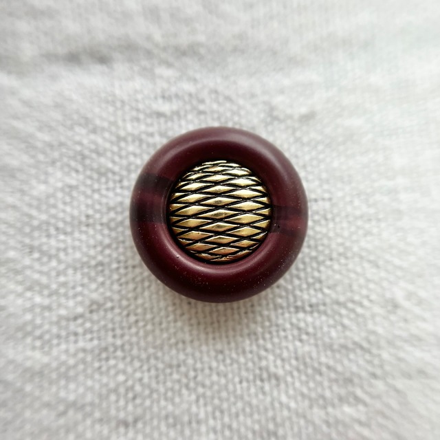 イタリア ボルドー ゴールドチェック 17.5mm