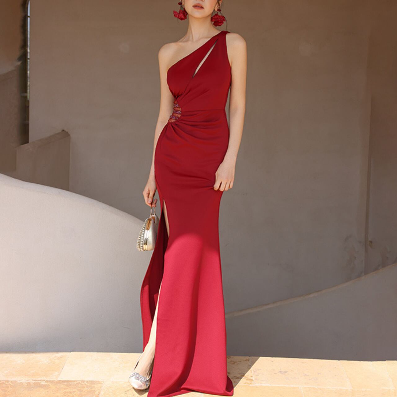 glamorous cutout maxi dress 00185