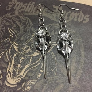 【予約】skull of a crow motif pierce / earring