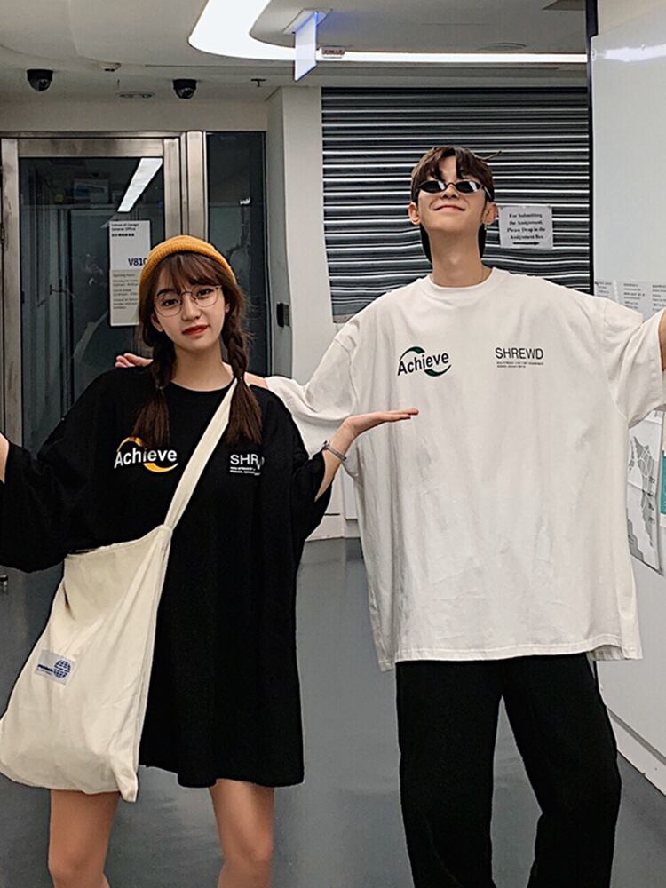 全2色 Tシャツ カットソー プリント カジュアル シンプル