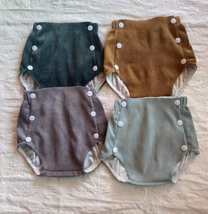 【即納】6ボタンのコーデュロイブルマ|海外子供服|韓国子供服