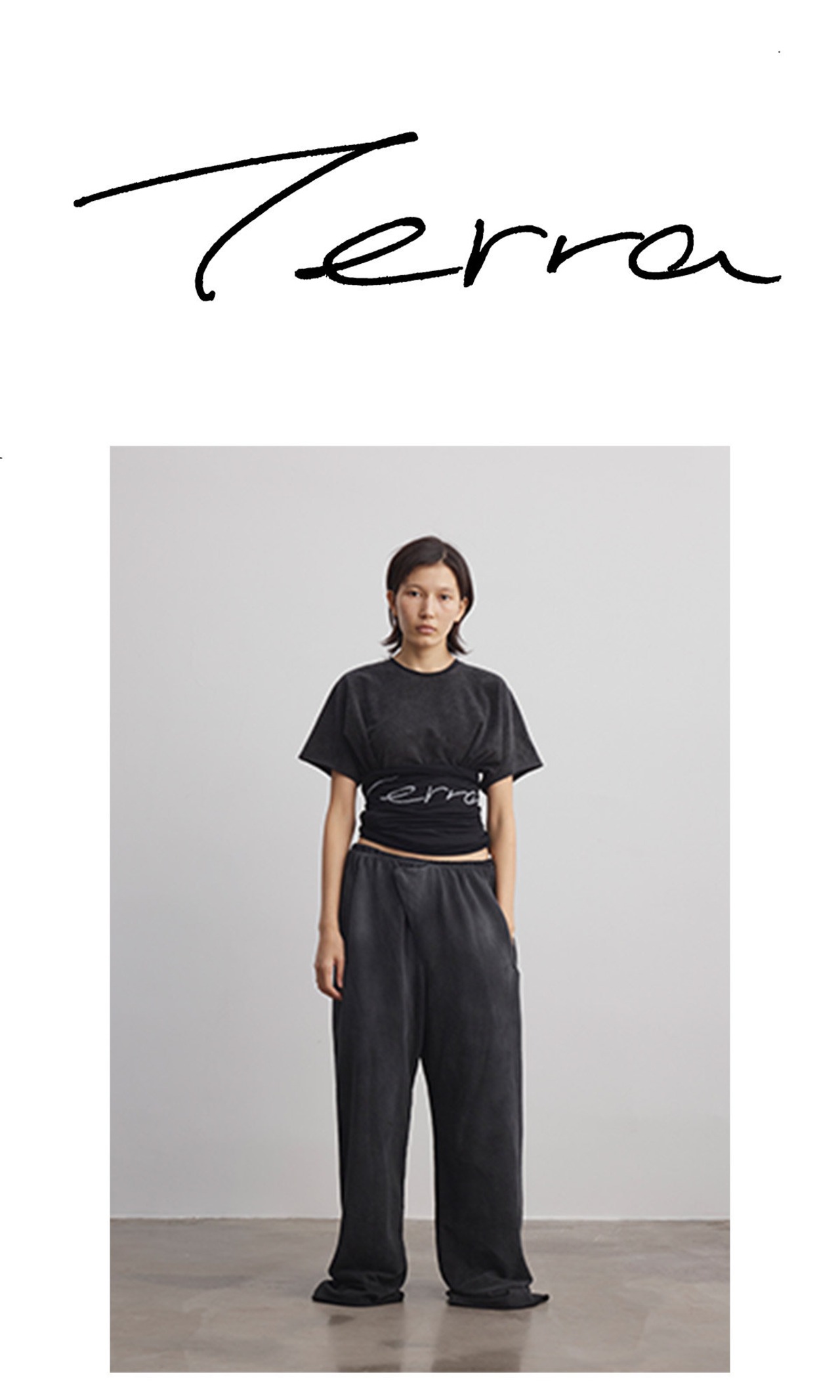 Terrawear アーバンルーズフィット ピグメントダイ スウェットパンツ