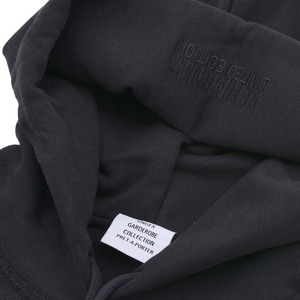 【VETEMENTS】ALL BLACK INSIDE-OUT HOODIE(BLACK)