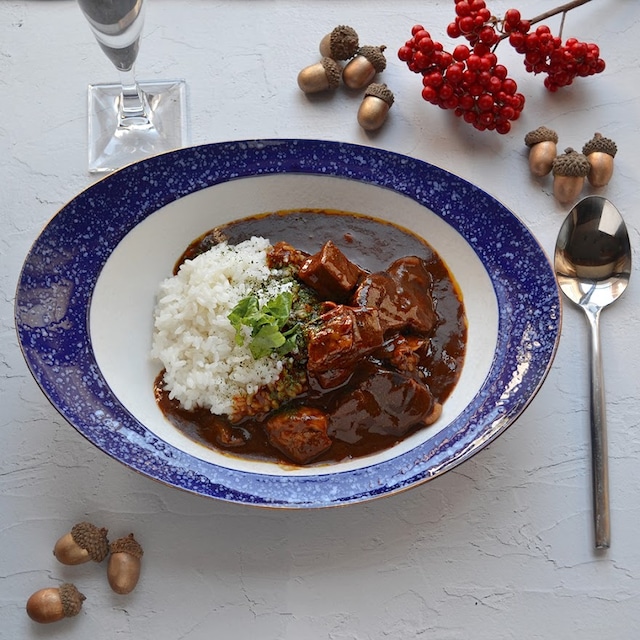 みかわちカレー皿 ラズリ(化粧箱入)