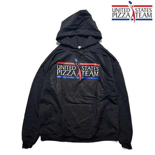 The U.S. Pizza Team オフィシャル ロゴ プルオーバーパーカー【1069333-blk】