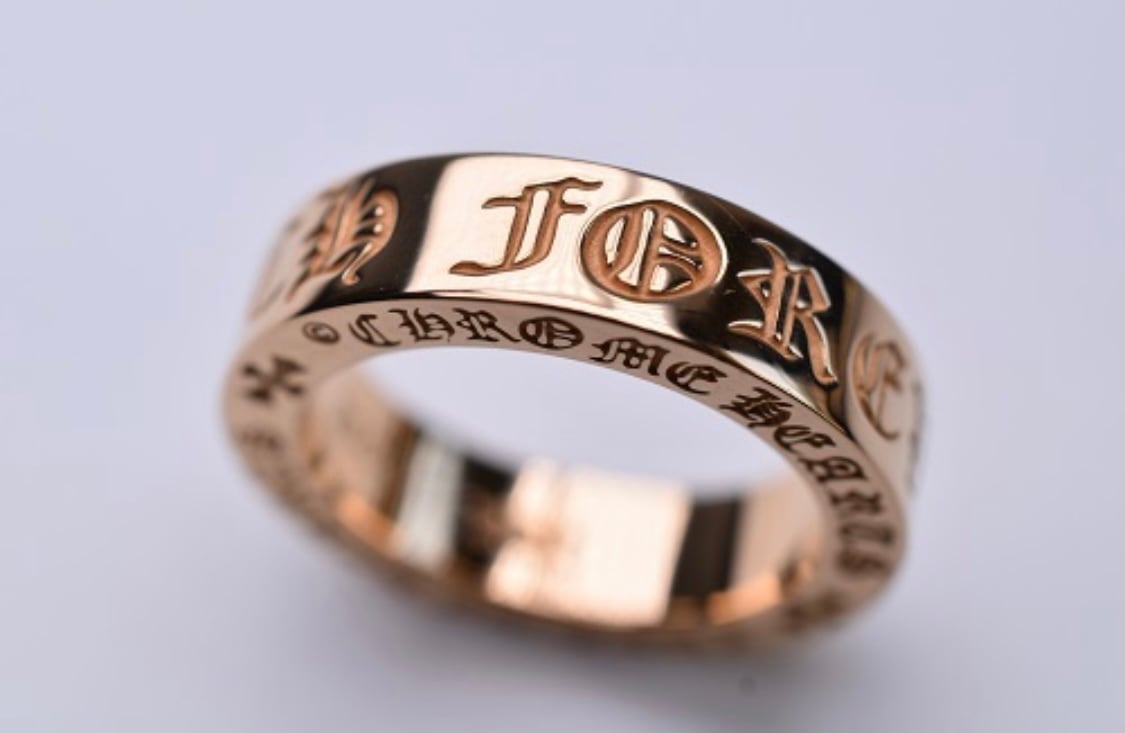 CHROME HEARTS 22KSPACER 6MM FRVR リング