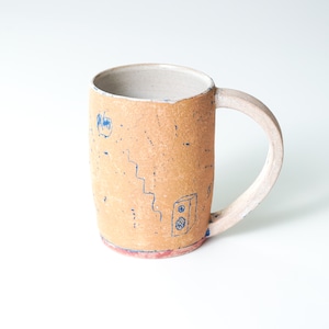 矢尾板克則 5　色絵マグカップ(トール)　V