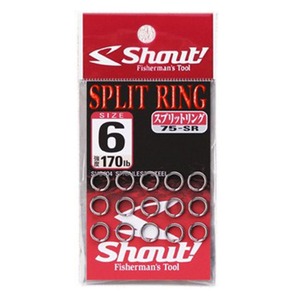 【人気】シャウト(Shout!) 75-SR スプリットリング 釣り具 パーツ