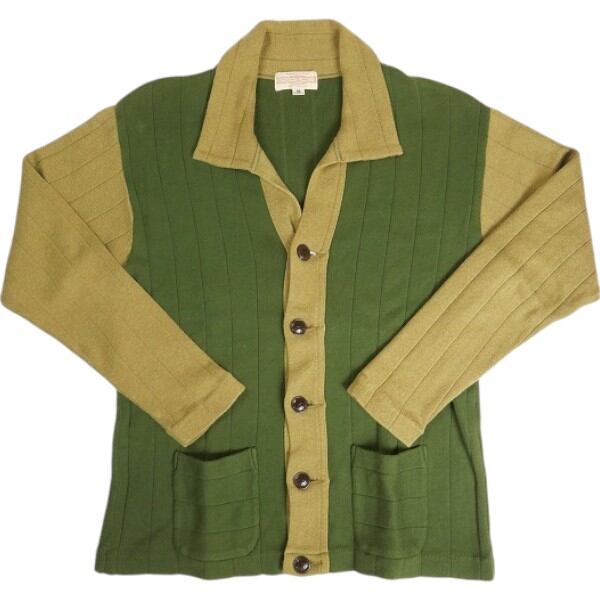 アットラスト　TWO TONE ZIP KNIT カーディガン　38 アットラストTWO TONE ZIP KNIT カーディガン38