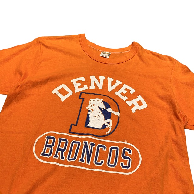 80's USA製 Sportswear "DENVER BRONCOS" TShirt L / スポーツウェア デンバーブロンコス フットボールチーム Tシャツ ヴィンテージ 古着