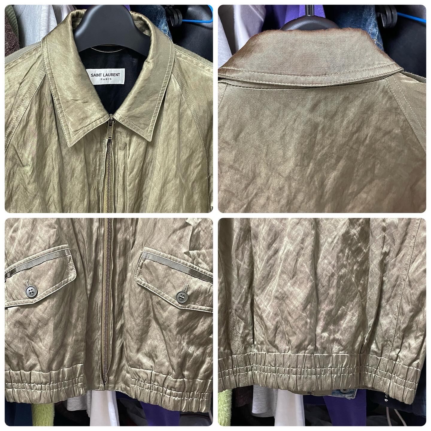 21SS SAINT LAURENT PARIS サンローラン サテンジャケット