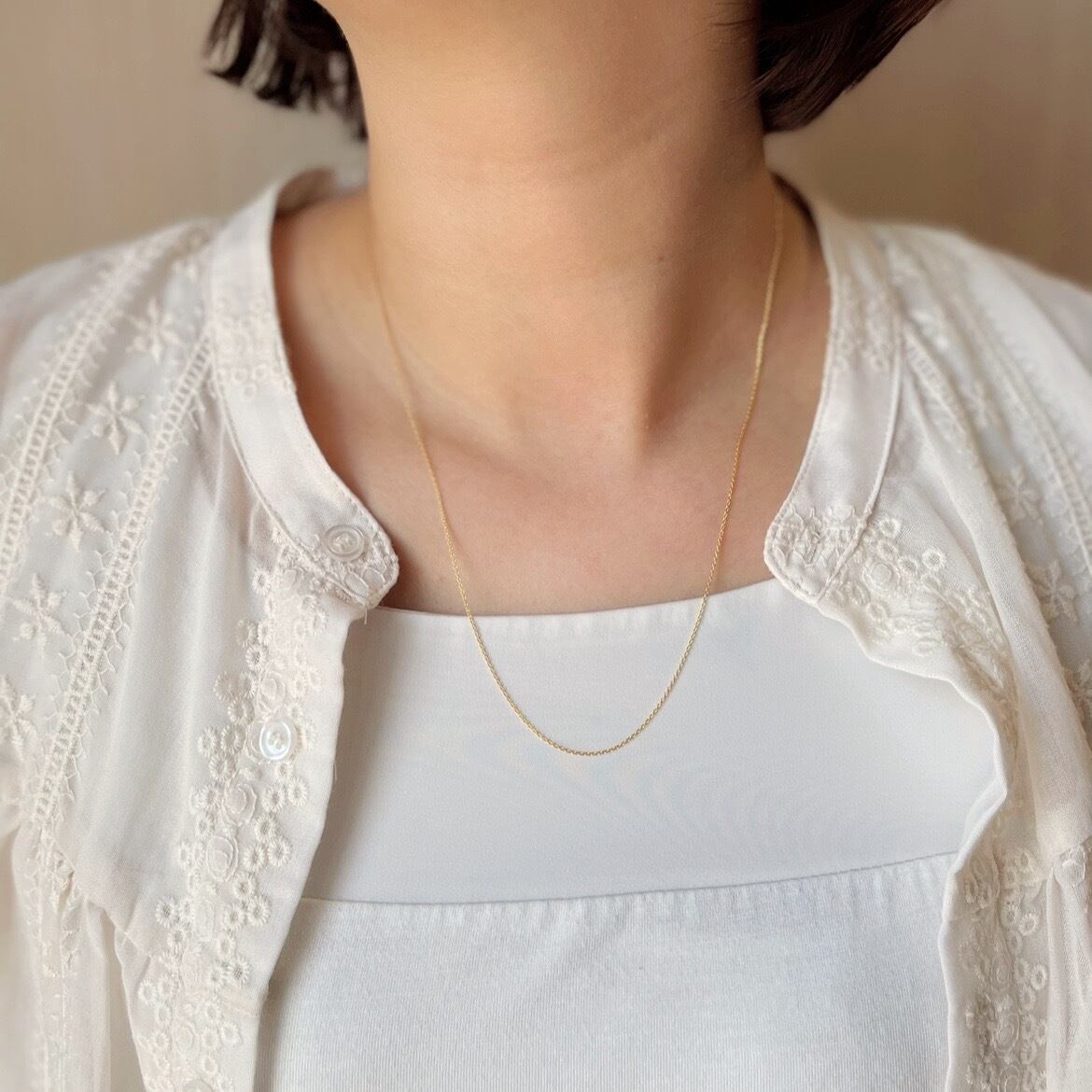 K14GFチェーンネックレス 55cm〈ナチュレ〉 No.97 | スキンジュエリー