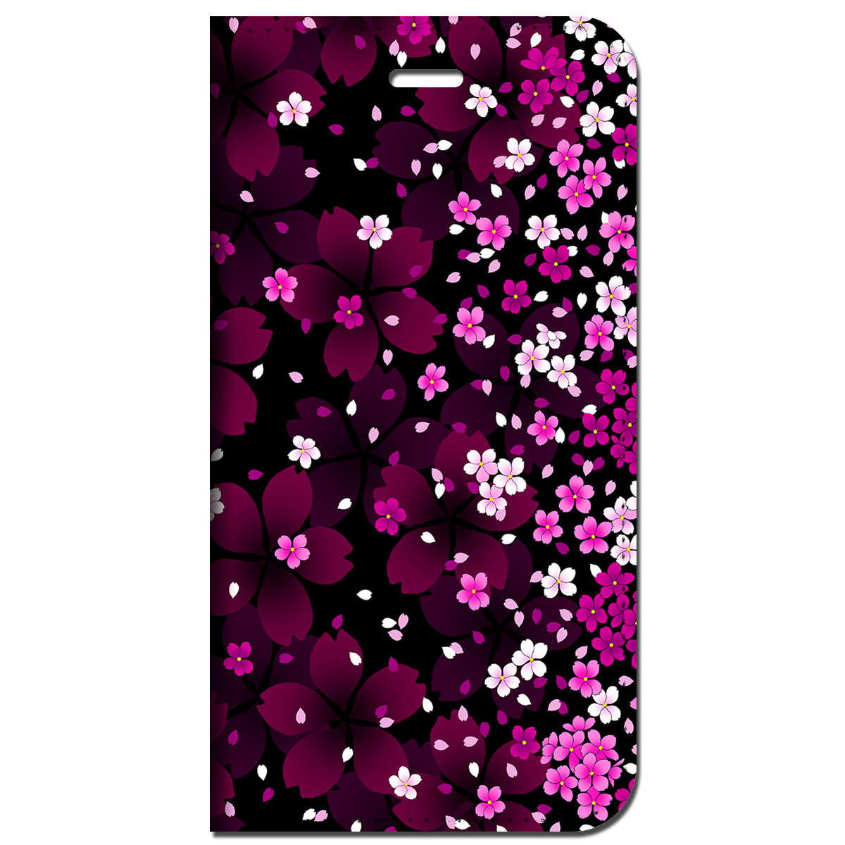 iPhone対応 スマホ 手帳型ケース 零れ桜 和柄 おしゃれ 日本 伝統 【iPhone17 / iPhone16 / iPhone16e / iPhoneSE 他 iPhone各機種対応】 st13