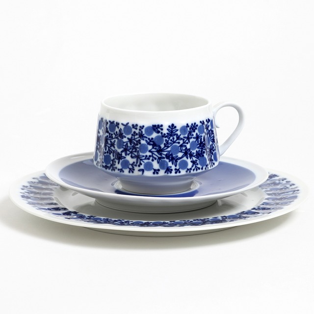 ARABIA アラビア Doria ドリア カップ＆ソーサー、プレート 3点セット - 2 北欧ヴィンテージ