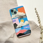 受注生産 iPhoneケース 山と雲の風景コラージュ｜風景コラージュ ZINE019B