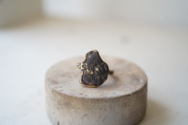 指輪　monarkoシリーズ「No.5」　真鍮　鈴木友紀 　約15号サイズ