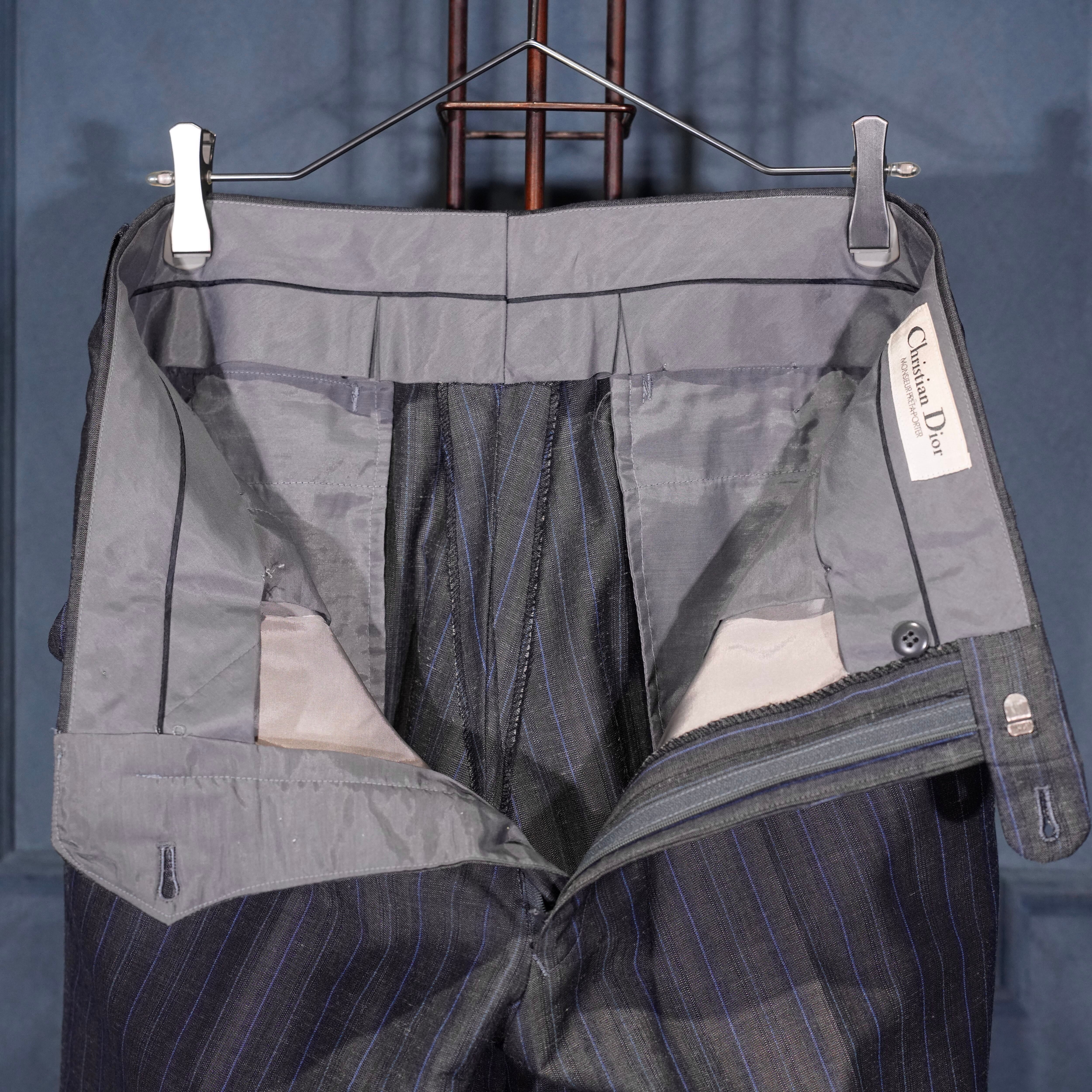 Christian Dior STRIPE PATTERNED DESIGN SET UP SUIT/クリスチャン