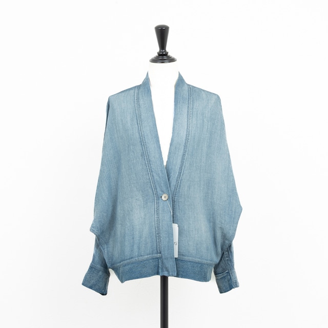 【RILATO／リラート】2.5オンスデニムドルマンジャケット（ブルー）