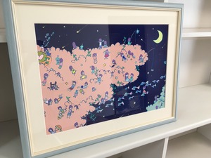 原画一点もの「月の綺麗な夜に」