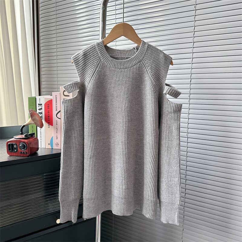 【tops】オフショルダーニットセーター M18715