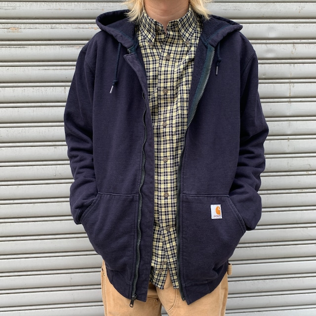 carhartt カーハート ジップパーカー レギュラーフィット ネイビー M