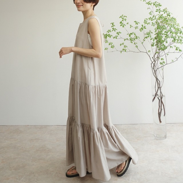 ティアードマキシワンピース