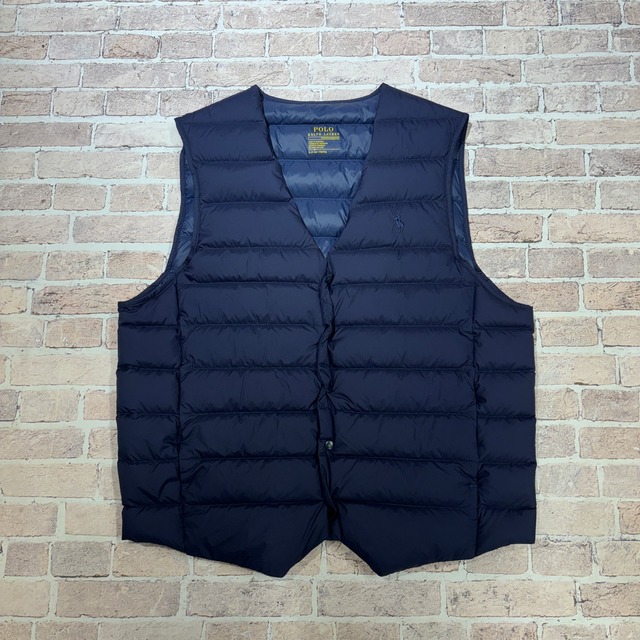 RALPH LAUREN DOWN VEST NAVY SIZE S