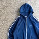 adidas / 80’s fleece zip hoodie size L