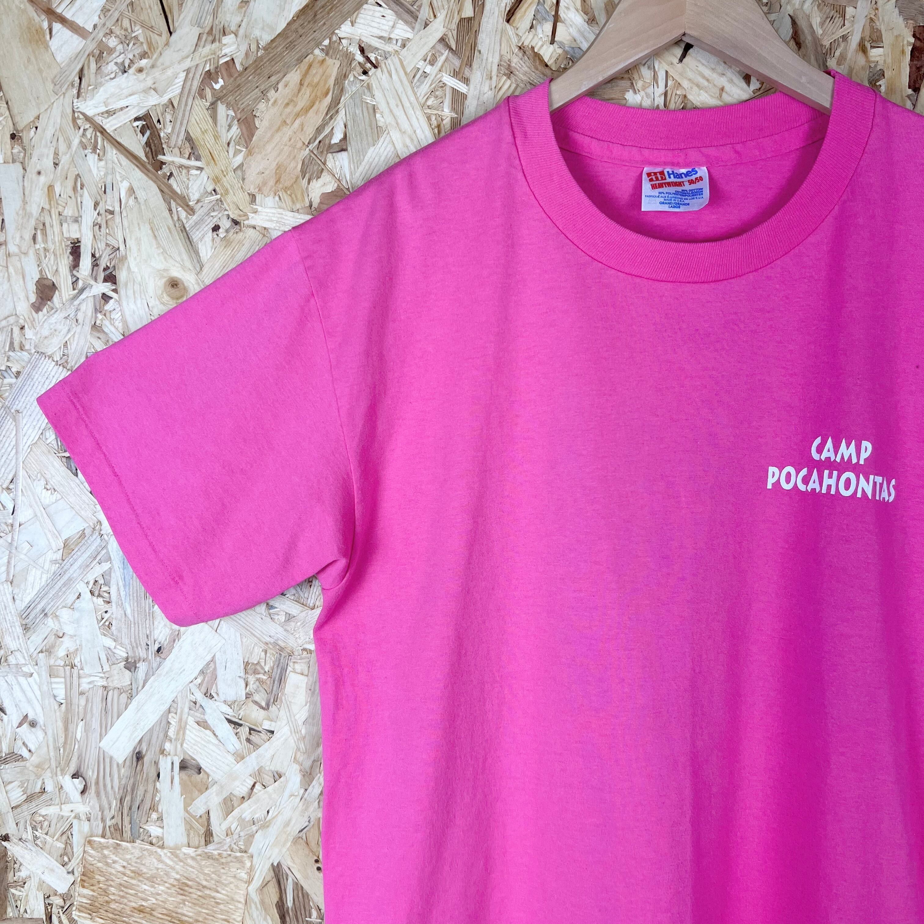 ☆USA製 90s HANES ヘインズ T-sh 両面 プリント 企業 Tシャツ サイズ
