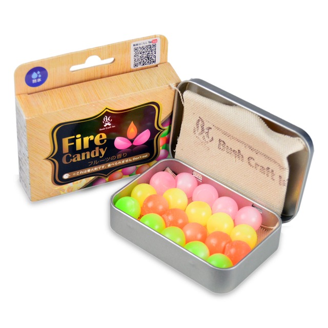 Bush Craft Inc ブッシュクラフト ファイヤーキャンディ (Fire Candy)20粒入り  火おこし