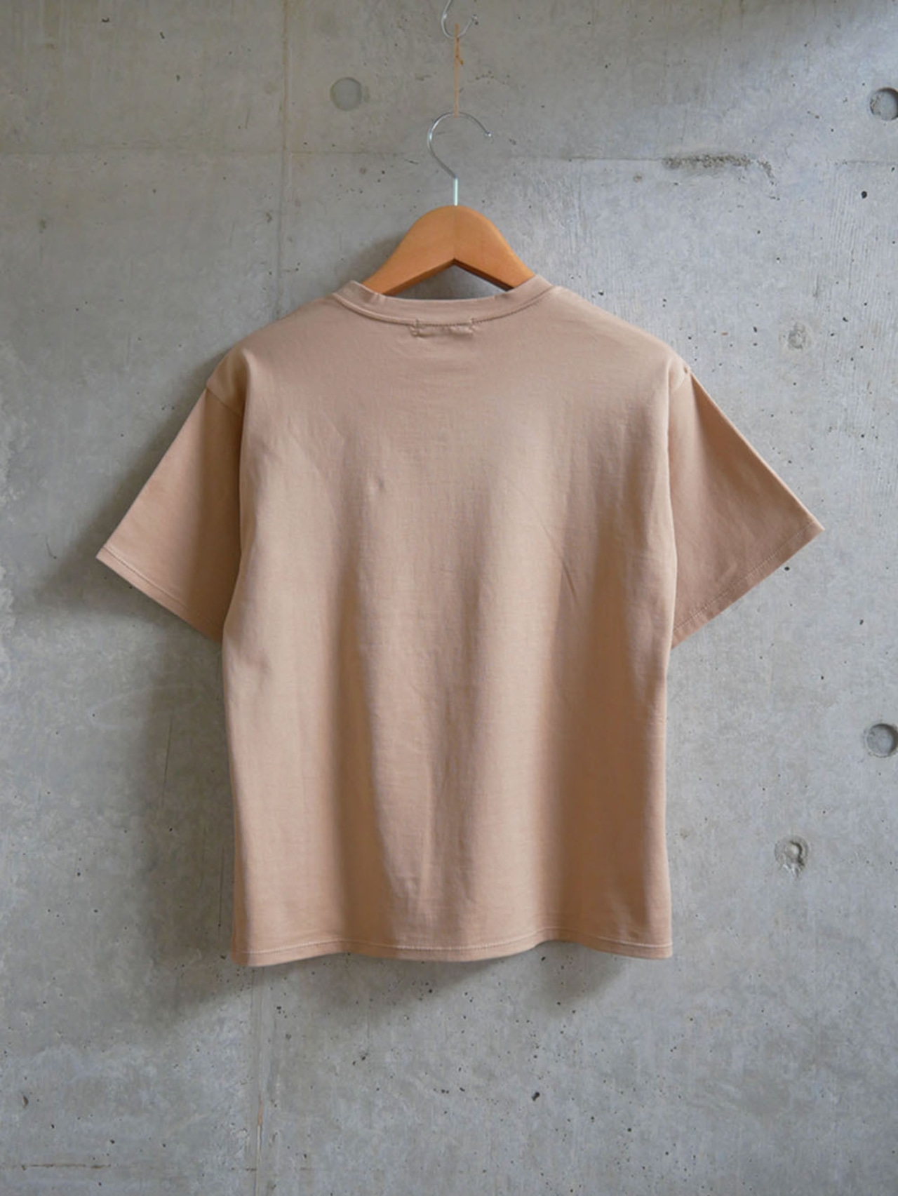drawing print tee beige*calm