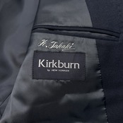 80s Kirkburn by NEW YORKER ニューヨーカー カークバーン 金ボタン ダブル テーラードジャケット 紺ブレザー 88YA4 /ビンテージ