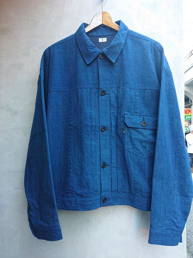 BAA COSTUME MFG. 1st MODEL JACKET NATURAL INDIGO FABRIC ⑥