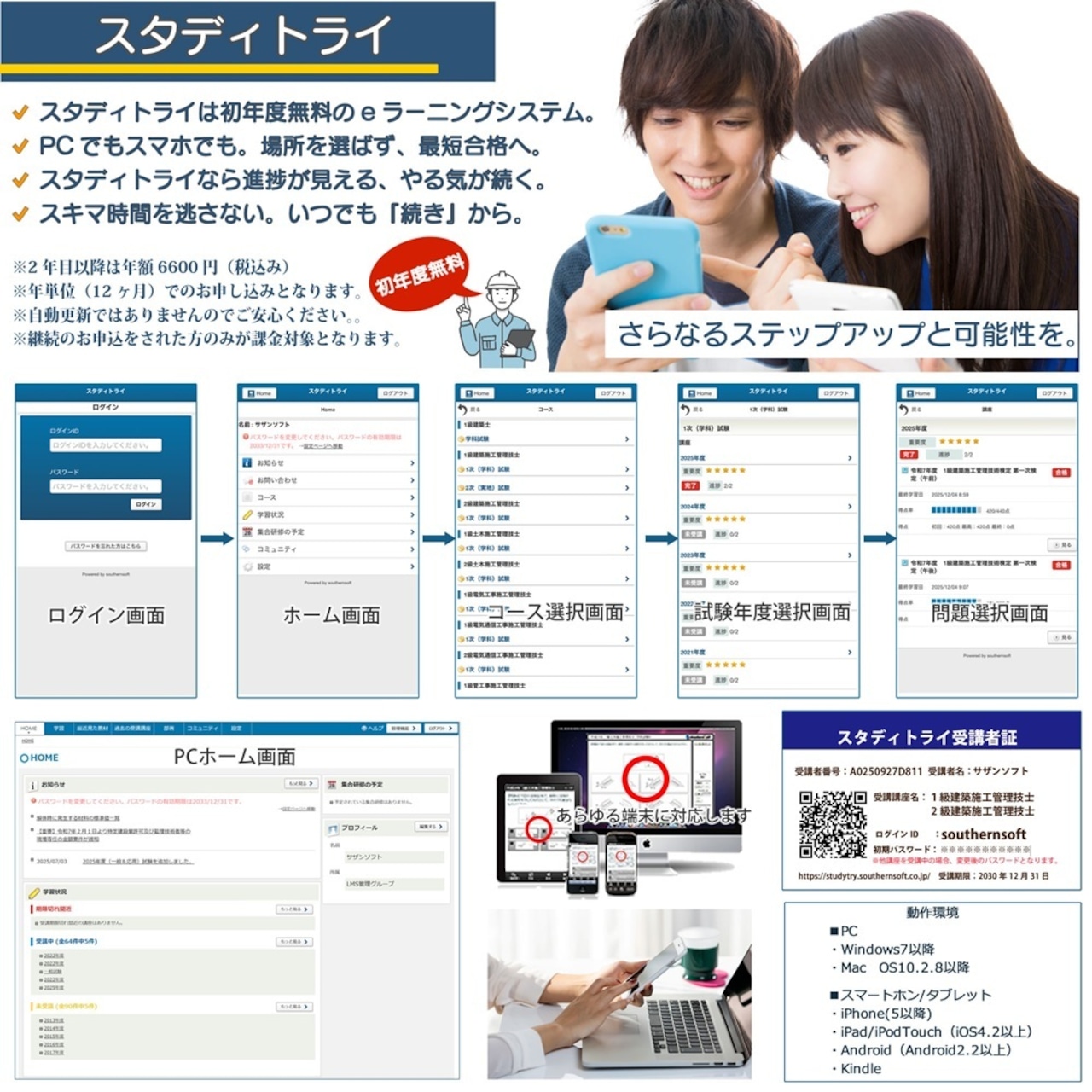 解体工事施工技士試験学習セット 令和8年度版 スタディトライ1年分付き スマホ学習対応