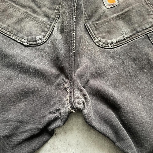 USA製品ブラウンカラー ダブルニー Carhartt B01 BLK w34 詳細写真17