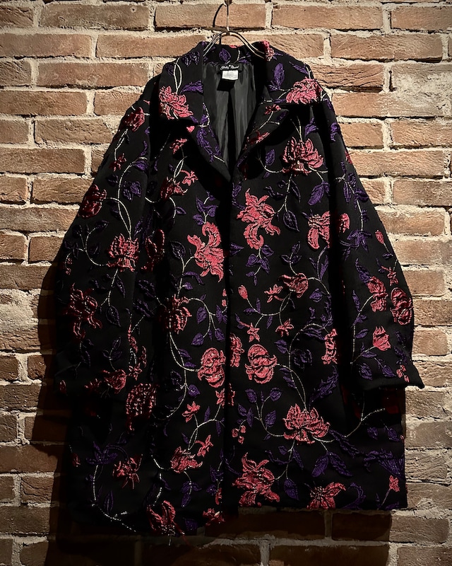 【Caka act3】Beautiful Jacquard Flower Pattern Vintage Loose Jacket