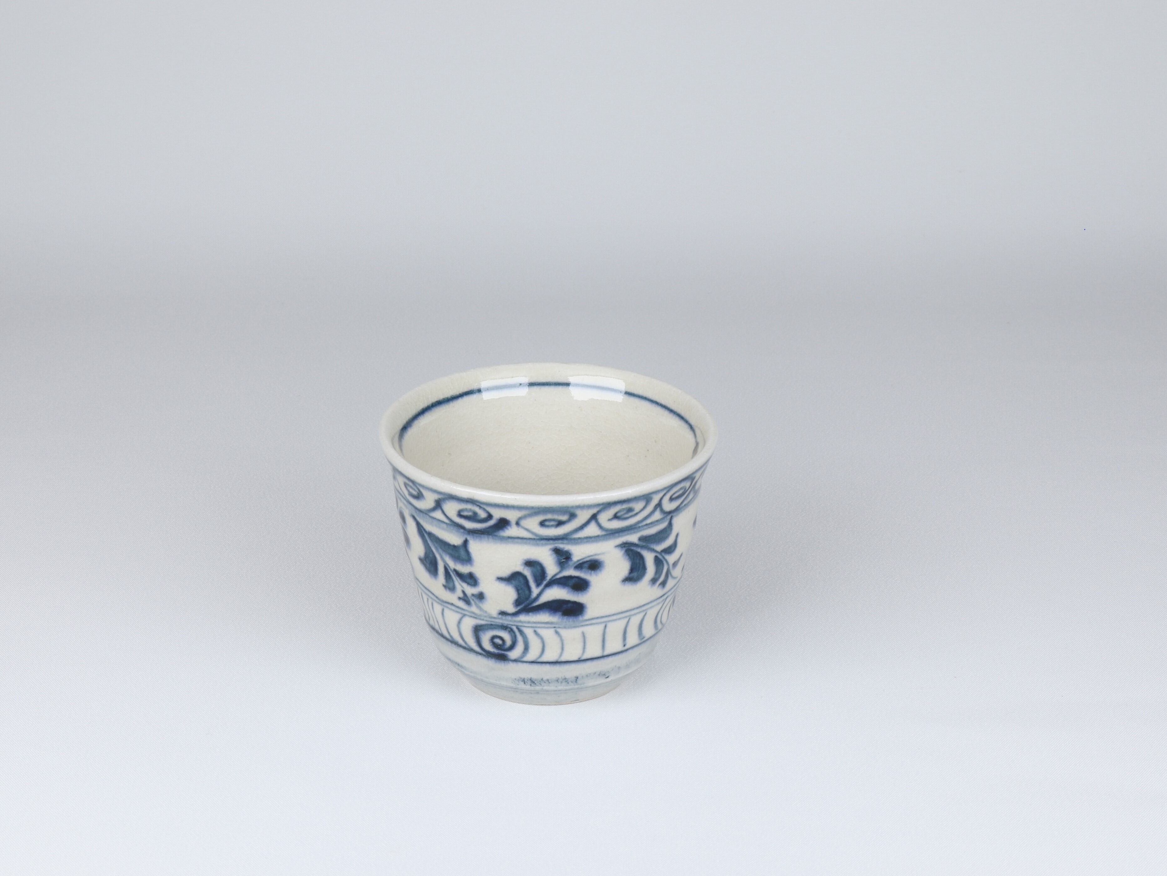 安南 そば猪口 渦草紋【アウトレット】