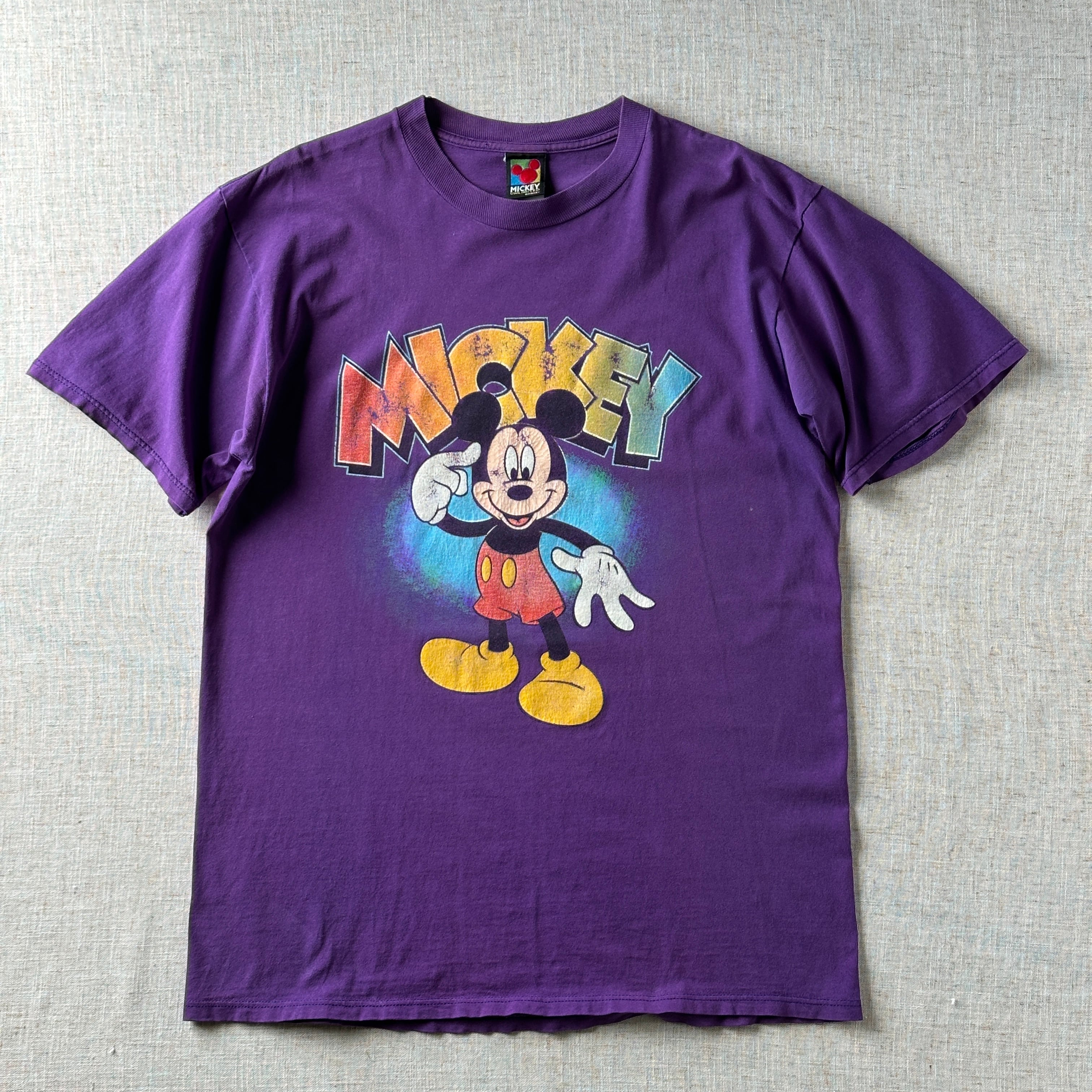 90s–00s , Mickey Unlimited Disney Graphic T-Shirt,USA, Unisex M–L