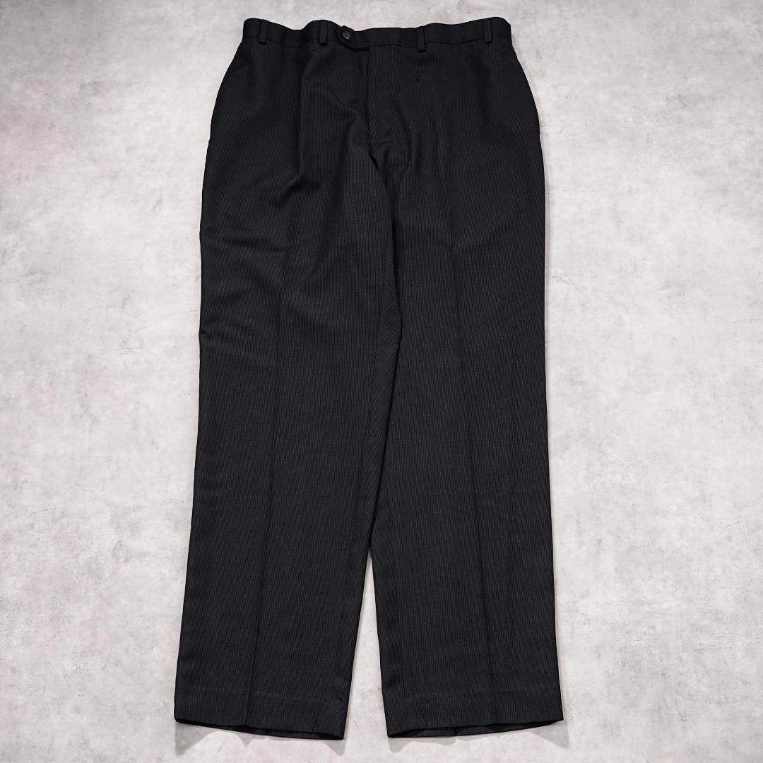 ラルフローレン W36 スラックス ボトム ワイド 古着 90s 黒 22019