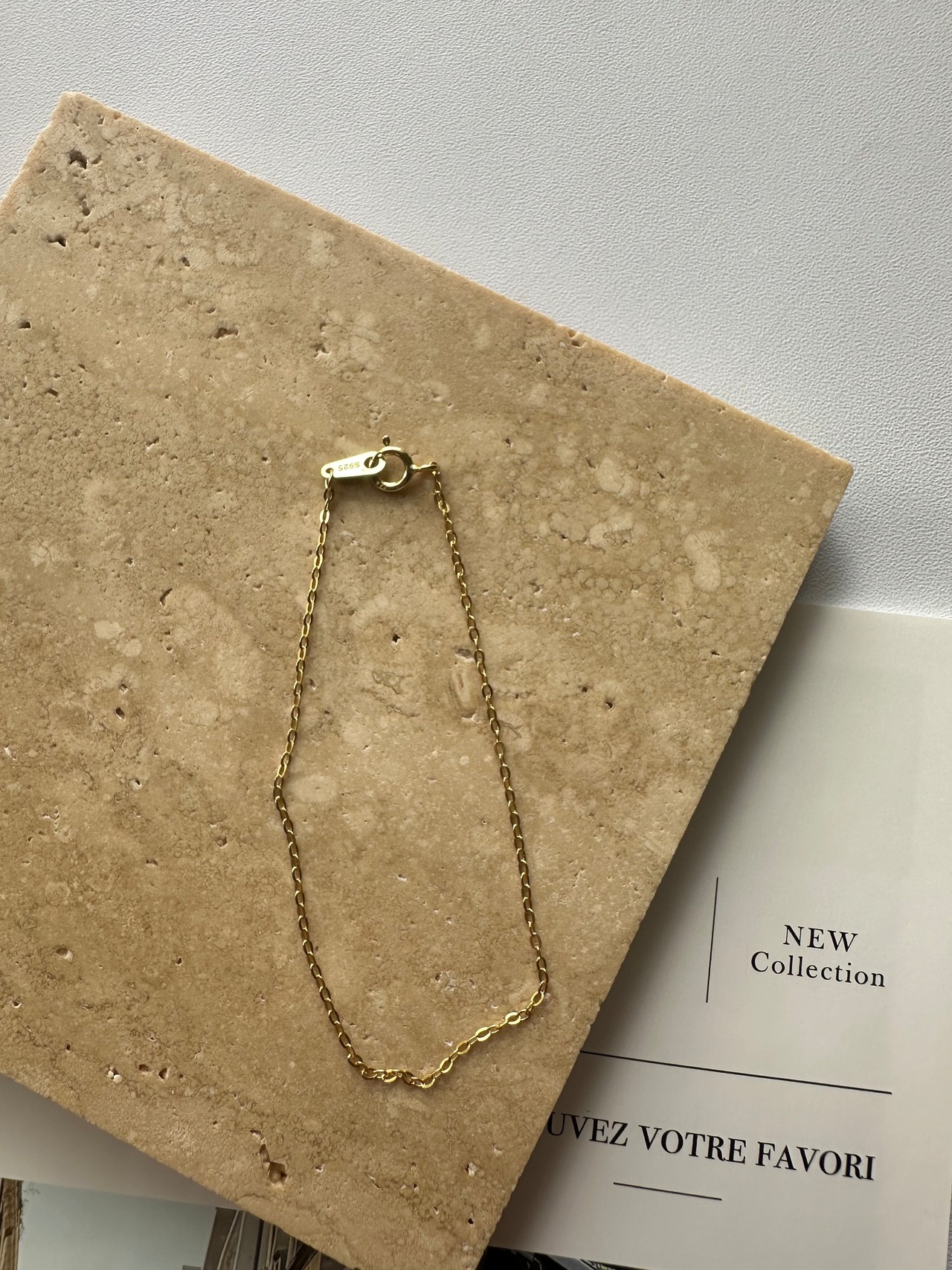 S925 スキンラインブレスレット