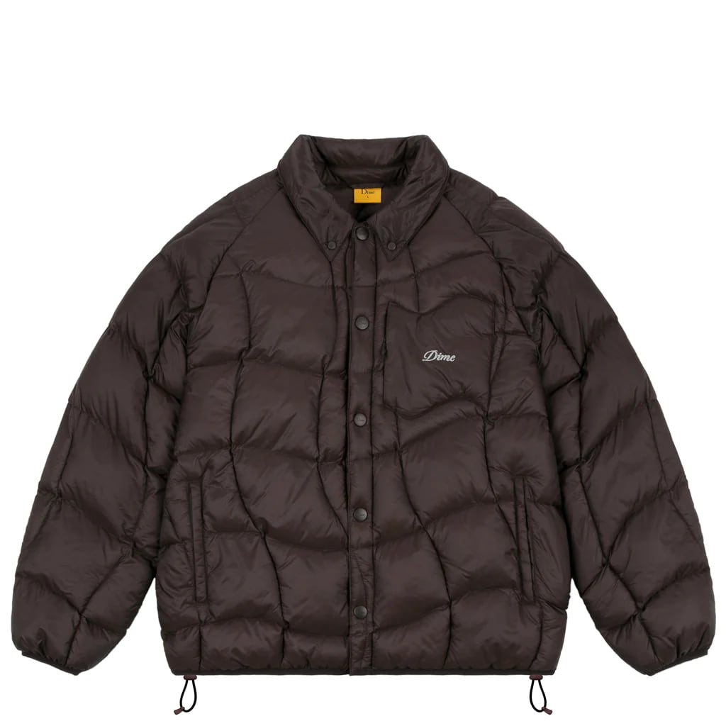 DIME / MIDWEIGHT WAVE PUFFER JACKET ESPRESSO